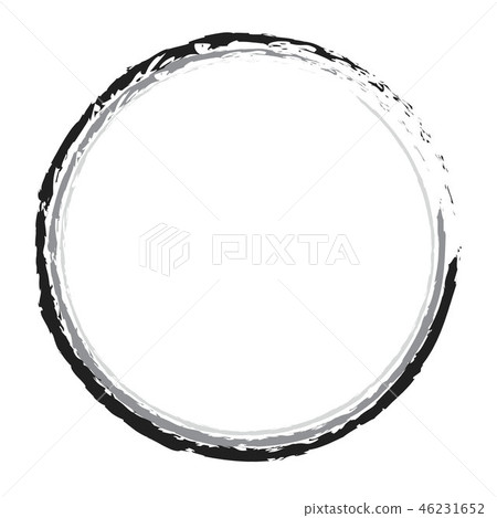 Grungy black and white circle pattern 46231652