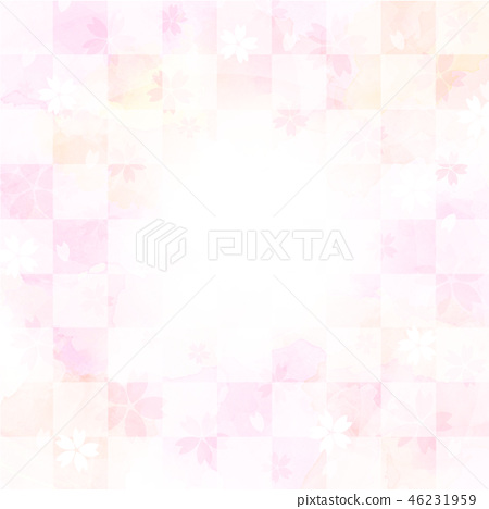 Cherry And Checkered Pattern Pink Pastel Stock Illustration