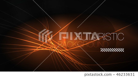 Digital technology abstract background - neon geometric design. Abstract glowing lines. Colorful Digital technology abstract background - neon geometric design. Abstract glowing lines. Colorful 46233631