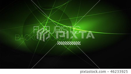 Digital technology abstract background - neon geometric design. Abstract glowing lines. Colorful Digital technology abstract background - neon geometric design. Abstract glowing lines. Colorful 46233925
