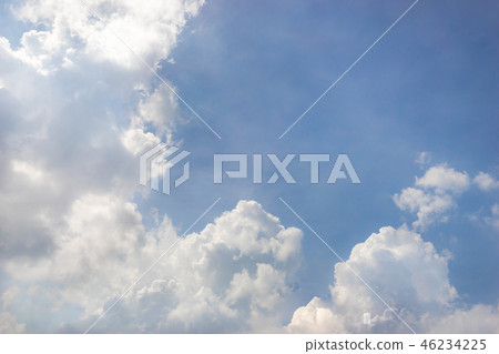 cloudscape fluffy dramatic white cloud on blue sky 46234225