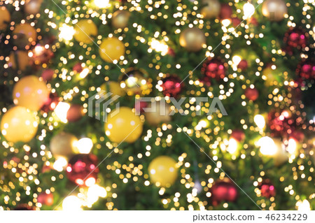 glittering lights Christmas Tree Bokeh background 46234229