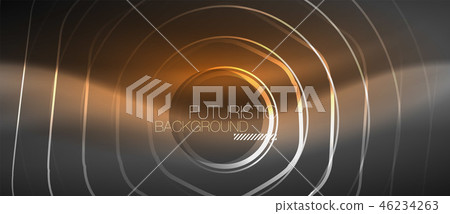 Black and glowing color lines neon design, magin techno template background 46234263