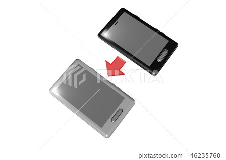 Smartphone white background (computer graphic) 46235760