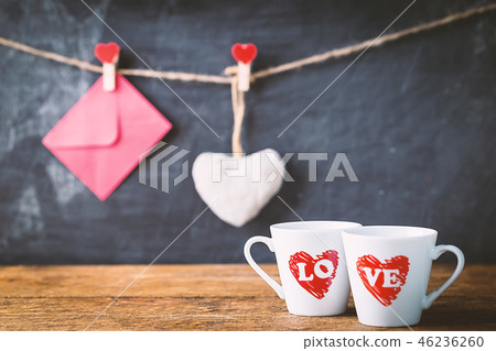 Couple cups of coffee Couple cups of coffee 46236260