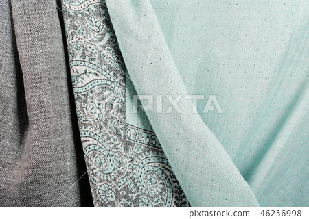 Indian pashmina shawl with pattern 46236998