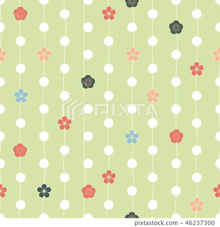 Cherry blossom flower pattern vector.abstract,art, 46237300