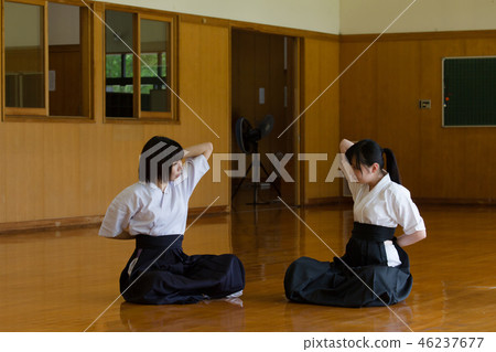 Kyudo club activity Kyudo club activity 46237677