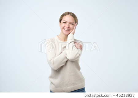 Beautiful girl with beautiful smile Beautiful girl with beautiful smile 46238925