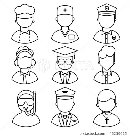 icons of people occupation icons of people occupation 46239615