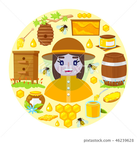 beekeeper and objects of beekeeping beekeeper and objects of beekeeping 46239628