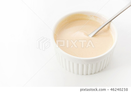 醬混合蛋黃醬和番茄醬 醬混合蛋黃醬和番茄醬 46240238