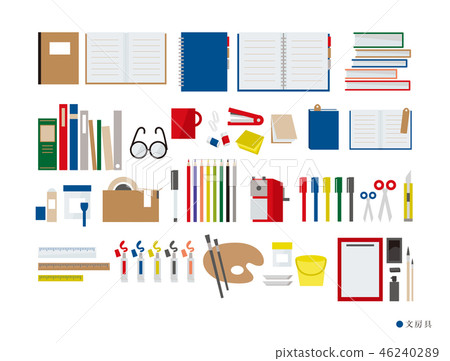 Simple stationery round layout 46240289