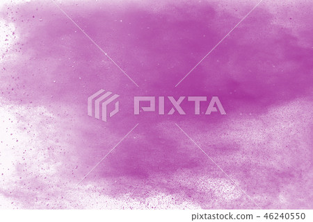 pink particles splatter on white background. pink particles splatter on white background. 46240550