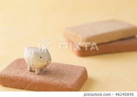 New Year's material of boar New Year's material of boar 46240848