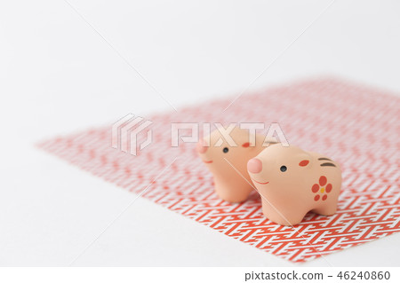 New Year's material of boar New Year's material of boar 46240860