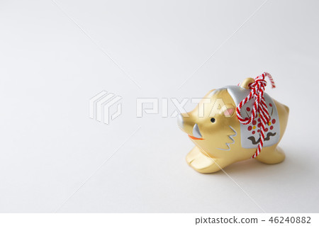 New Year's material of boar New Year's material of boar 46240882
