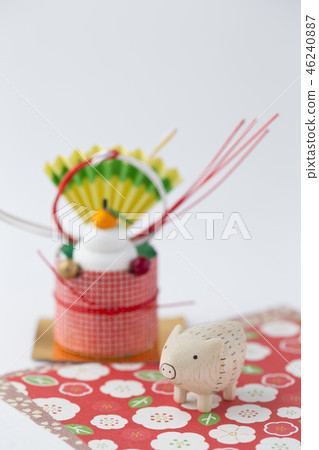 New Year's material of boar 46240887