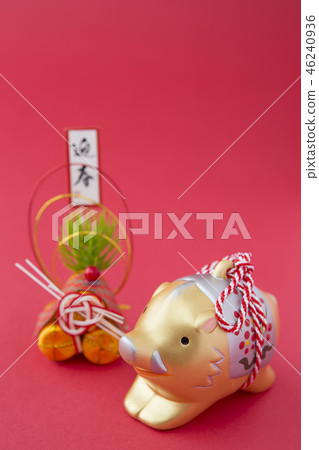 New Year's material of boar New Year's material of boar 46240936