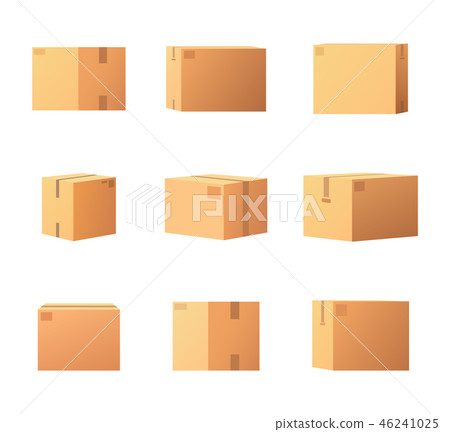 Package Boxes for Things Isolated Icons Set Vector Package Boxes for Things Isolated Icons Set Vector 46241025