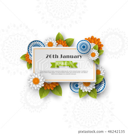 Indian Republic day banner. 46242135