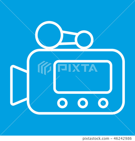 Video camera thin line icon Video camera thin line icon 46242986