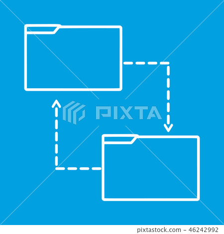 File share thin line icon File share thin line icon 46242992