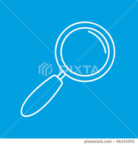 Magnify thin line icon 46243095