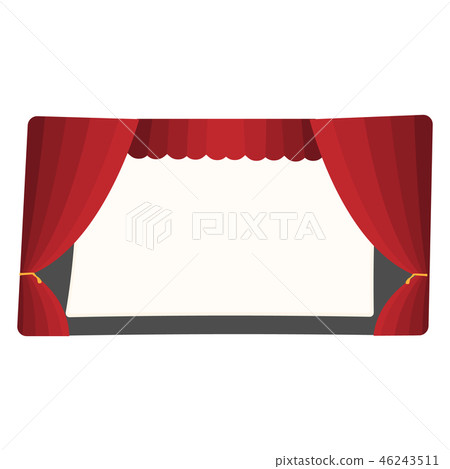 Cartoon theater stage Cartoon theater stage 46243511