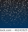 Falling snow, vector illustration 10 EPS. 46243925