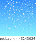 Falling snow, vector illustration 10 EPS. 46243926