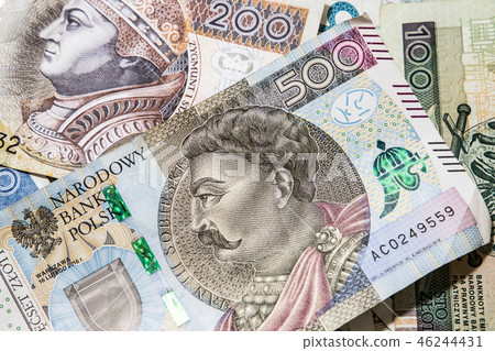 Polish money background Polish money background 46244431