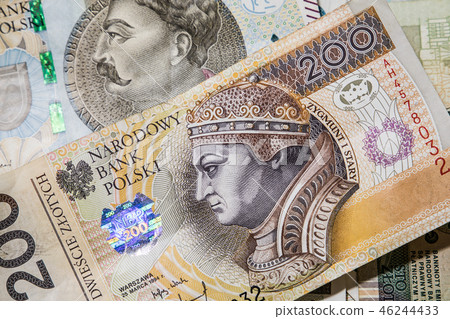 Polish money background 46244433