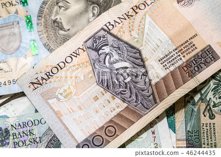 Polish money background 46244435