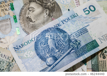 Polish money background Polish money background 46244440