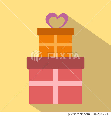 Gifts flat icon 46244721