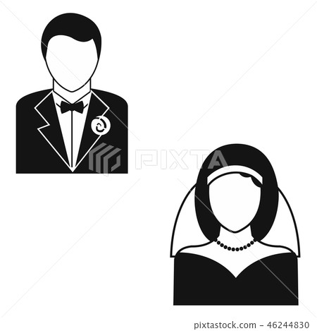 Marriage simple icon Marriage simple icon 46244830