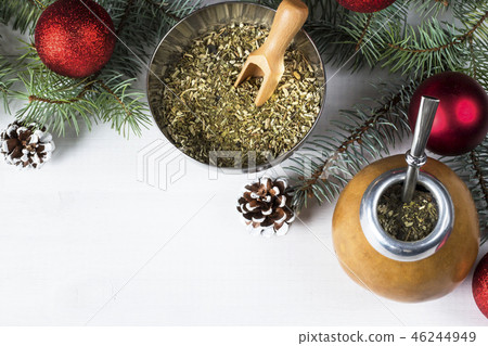 yerba mate christmas background yerba mate christmas background 46244949