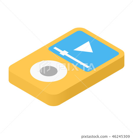 Music player isometric 3d icon Music player isometric 3d icon 46245309