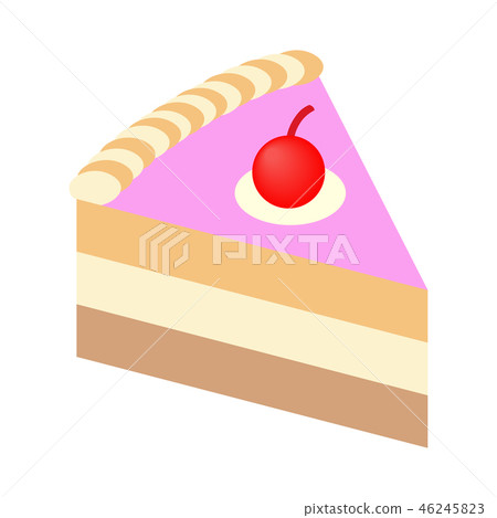 Piece of cake isometric 3d icon Piece of cake isometric 3d icon 46245823