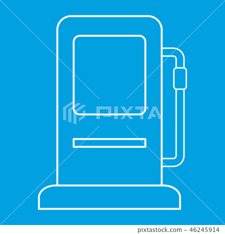 Gas station thin line icon Gas station thin line icon 46245914