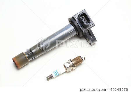 car ignition coil and spark plug 46245976