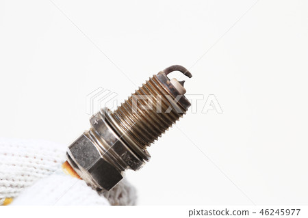 Car spark plug close-up 46245977