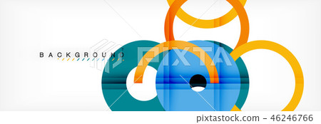 Geomtric modern backgrounds, rings abstract template 46246766