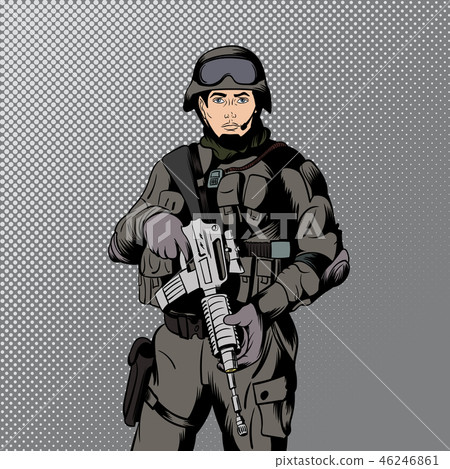 Military comics man Military comics man 46246861