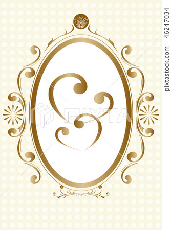 vintage frame for wedding label vintage frame for wedding label 46247034