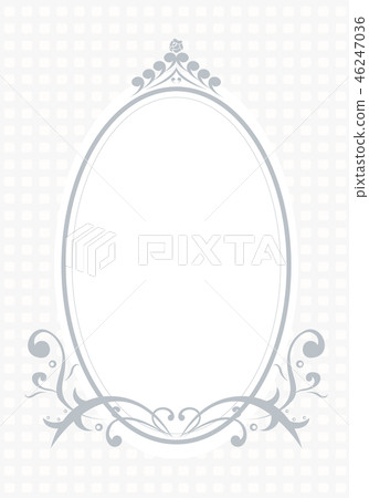 vintage frame for wedding label 46247036