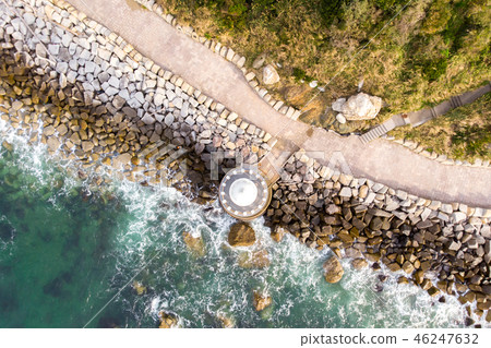 [Aichi Prefecture] Irako lake lighthouse aerial view 46247632