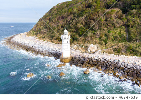 [Aichi Prefecture] Irako lake lighthouse aerial view 46247639