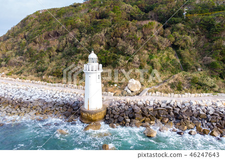 [Aichi Prefecture] Irako lake lighthouse aerial view 46247643